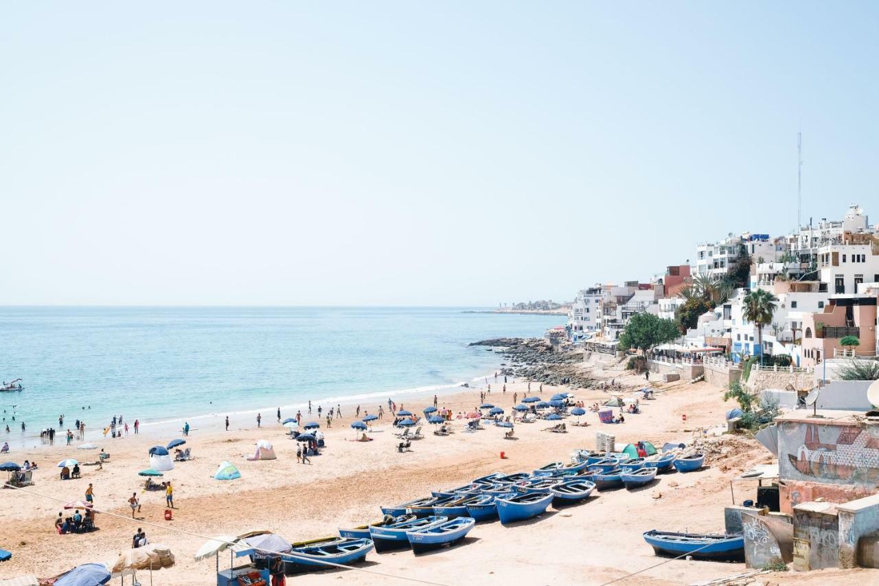 Surf Maroc'S Auberge Taghazout Bagian luar foto